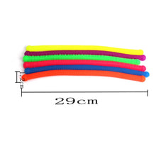 Load image into Gallery viewer, 10 PCS Environmental Protection Round Head TPR Decompression Soft Rubber Noodle Rope, Random Color Delivery