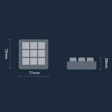Load image into Gallery viewer, Vaydeer JP1011 9-Keys Mechanical Keyboard Mini Portable Custom Keyboard, Cable Length: 1m