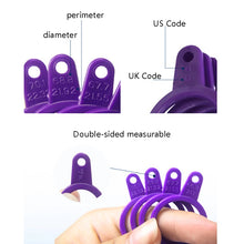 Load image into Gallery viewer, 2 PCS Plastic Ring Circle Measurement Tools, 2 PCS