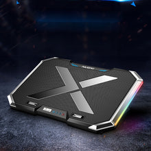Load image into Gallery viewer, NUOXI Q8 Notebook Radiator LCD Screen Button Controllable RBG Luminescence Computer Cooling Base