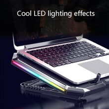 Load image into Gallery viewer, NUOXI Q8 Notebook Radiator LCD Screen Button Controllable RBG Luminescence Computer Cooling Base
