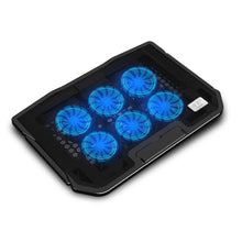 Load image into Gallery viewer, NUOXI H9 Notebook Radiator Computer Base Fan Bracket Pad, 6 Fans Black