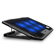 Load image into Gallery viewer, NUOXI H9 Notebook Radiator Computer Base Fan Bracket Pad, 6 Fans Black