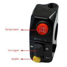 Load image into Gallery viewer, Motorcycle Modification Aluminum Alloy Handle Switch High Low Beam Light Turn Signal Horn Control Switch, Black, Silver