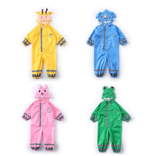 Load image into Gallery viewer, Children One-Piece Raincoat Boys And Girls Lightweight Hooded Poncho, S, M, L