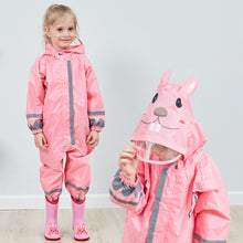 Load image into Gallery viewer, Children One-Piece Raincoat Boys And Girls Lightweight Hooded Poncho, S, M, L