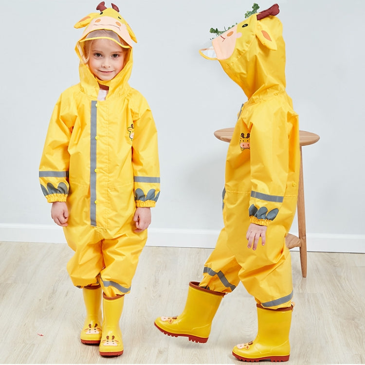 Children One-Piece Raincoat Boys And Girls Lightweight Hooded Poncho, S, M, L