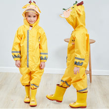 Load image into Gallery viewer, Children One-Piece Raincoat Boys And Girls Lightweight Hooded Poncho, S, M, L