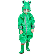 Load image into Gallery viewer, Children One-Piece Raincoat Boys And Girls Lightweight Hooded Poncho, S, M, L
