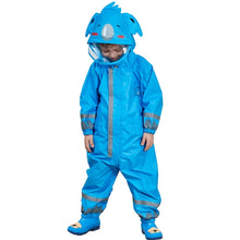 Load image into Gallery viewer, Children One-Piece Raincoat Boys And Girls Lightweight Hooded Poncho, S, M, L