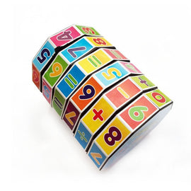 20 PCS Plastic Cylindrical Rotating Digital Magic Cube Children Puzzle Toys