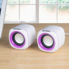 Load image into Gallery viewer, YEEZE A1 Multimedia USB2.0 Desktop Speaker Mini Computer Notebook Speaker, White Blue, White Green, White Purple, White Orange, Black Blue, Black Green, Black Purple, Black Prange, Electroplated Black Gold, Electroplated White, Electroplated Black     ...