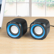 Load image into Gallery viewer, YEEZE A1 Multimedia USB2.0 Desktop Speaker Mini Computer Notebook Speaker, White Blue, White Green, White Purple, White Orange, Black Blue, Black Green, Black Purple, Black Prange, Electroplated Black Gold, Electroplated White, Electroplated Black     ...