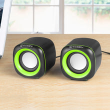 Load image into Gallery viewer, YEEZE A1 Multimedia USB2.0 Desktop Speaker Mini Computer Notebook Speaker, White Blue, White Green, White Purple, White Orange, Black Blue, Black Green, Black Purple, Black Prange, Electroplated Black Gold, Electroplated White, Electroplated Black     ...