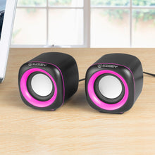 Load image into Gallery viewer, YEEZE A1 Multimedia USB2.0 Desktop Speaker Mini Computer Notebook Speaker, White Blue, White Green, White Purple, White Orange, Black Blue, Black Green, Black Purple, Black Prange, Electroplated Black Gold, Electroplated White, Electroplated Black     ...