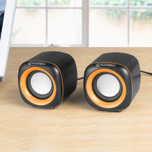 Load image into Gallery viewer, YEEZE A1 Multimedia USB2.0 Desktop Speaker Mini Computer Notebook Speaker, White Blue, White Green, White Purple, White Orange, Black Blue, Black Green, Black Purple, Black Prange, Electroplated Black Gold, Electroplated White, Electroplated Black     ...