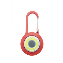 Load image into Gallery viewer, 3 PCS Mini Carabiner COB Flashlight Outdoor Portable Keychain Night Fishing Light Random Colour Delivery, Red, Blue, Black, Gray