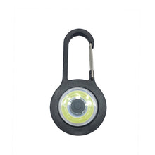 Load image into Gallery viewer, 3 PCS Mini Carabiner COB Flashlight Outdoor Portable Keychain Night Fishing Light Random Colour Delivery, Red, Blue, Black, Gray
