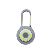 Load image into Gallery viewer, 3 PCS Mini Carabiner COB Flashlight Outdoor Portable Keychain Night Fishing Light Random Colour Delivery, Red, Blue, Black, Gray