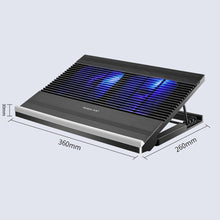 Load image into Gallery viewer, NUOXI T10 Laptop Radiator Multi-File Adjustment Aluminum Alloy Bracket, Black, Silver