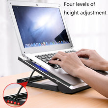 Load image into Gallery viewer, NUOXI T10 Laptop Radiator Multi-File Adjustment Aluminum Alloy Bracket, Black, Silver