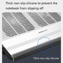 Load image into Gallery viewer, NUOXI T10 Laptop Radiator Multi-File Adjustment Aluminum Alloy Bracket, Black, Silver