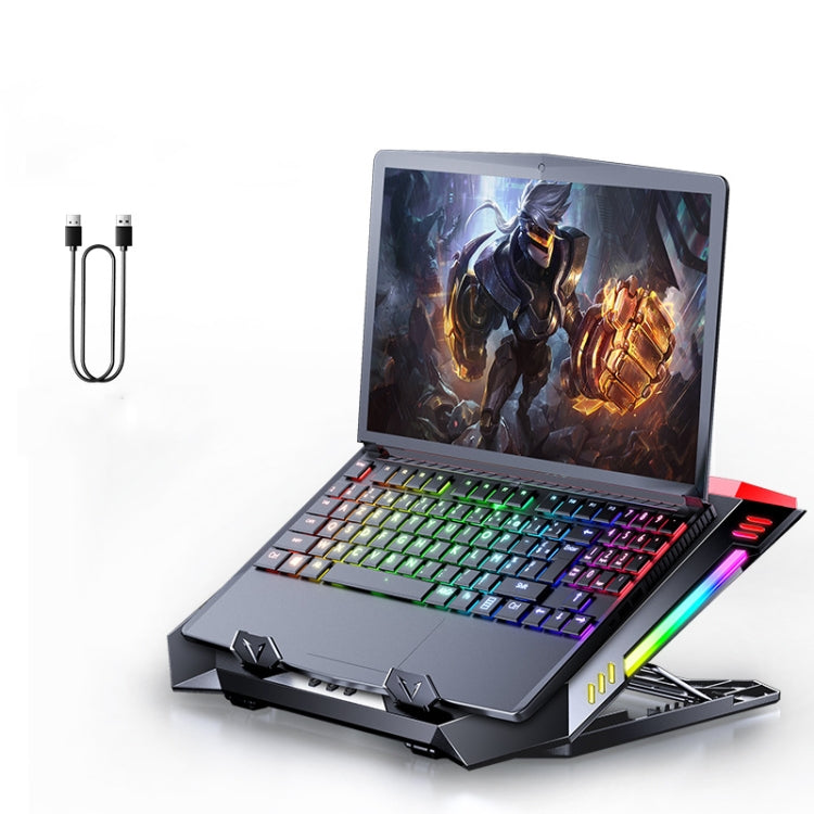 MC X500 Laptop Radiator Heightening Bracket Cooling Base, Black Red Standard Version, Sea Blue Standard Version