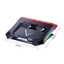 Load image into Gallery viewer, MC X500 Laptop Radiator Heightening Bracket Cooling Base, Black Red Standard Version, Sea Blue Standard Version