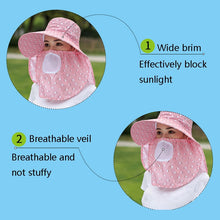 Load image into Gallery viewer, 2 PCS Cherry Printing Isolation Cap Sunscreen Face-Covering Outdoor Travel Hat Cap, Half Cherry (Purple), Full Cherry (Blue), Full Cherry (Purple), Full Cherry (Apricot Pink), Full Cherry (Lotus Pink), Full Cherry (Rose Red), Full Cherry (Orange Pink) ...