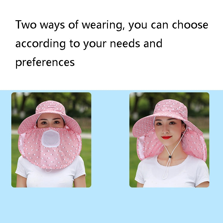 2 PCS Cherry Printing Isolation Cap Sunscreen Face-Covering Outdoor Travel Hat Cap, Half Cherry (Purple), Full Cherry (Blue), Full Cherry (Purple), Full Cherry (Apricot Pink), Full Cherry (Lotus Pink), Full Cherry (Rose Red), Full Cherry (Orange Pink) ...