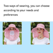Load image into Gallery viewer, 2 PCS Cherry Printing Isolation Cap Sunscreen Face-Covering Outdoor Travel Hat Cap, Half Cherry (Purple), Full Cherry (Blue), Full Cherry (Purple), Full Cherry (Apricot Pink), Full Cherry (Lotus Pink), Full Cherry (Rose Red), Full Cherry (Orange Pink) ...