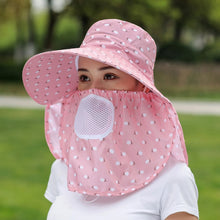 Load image into Gallery viewer, 2 PCS Cherry Printing Isolation Cap Sunscreen Face-Covering Outdoor Travel Hat Cap, Half Cherry (Purple), Full Cherry (Blue), Full Cherry (Purple), Full Cherry (Apricot Pink), Full Cherry (Lotus Pink), Full Cherry (Rose Red), Full Cherry (Orange Pink) ...