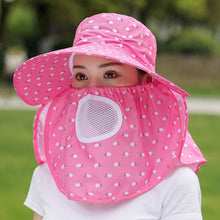 Load image into Gallery viewer, 2 PCS Cherry Printing Isolation Cap Sunscreen Face-Covering Outdoor Travel Hat Cap, Half Cherry (Purple), Full Cherry (Blue), Full Cherry (Purple), Full Cherry (Apricot Pink), Full Cherry (Lotus Pink), Full Cherry (Rose Red), Full Cherry (Orange Pink) ...