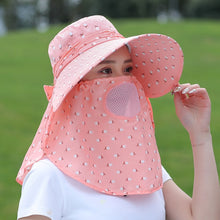 Load image into Gallery viewer, 2 PCS Cherry Printing Isolation Cap Sunscreen Face-Covering Outdoor Travel Hat Cap, Half Cherry (Purple), Full Cherry (Blue), Full Cherry (Purple), Full Cherry (Apricot Pink), Full Cherry (Lotus Pink), Full Cherry (Rose Red), Full Cherry (Orange Pink) ...