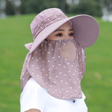 Load image into Gallery viewer, 2 PCS Cherry Printing Isolation Cap Sunscreen Face-Covering Outdoor Travel Hat Cap, Half Cherry (Purple), Full Cherry (Blue), Full Cherry (Purple), Full Cherry (Apricot Pink), Full Cherry (Lotus Pink), Full Cherry (Rose Red), Full Cherry (Orange Pink) ...