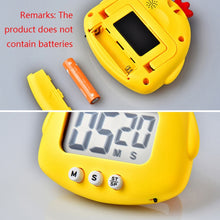 Load image into Gallery viewer, Kitchen Baking Cartoon Animal Electronic Timer Alarm Clock Student Learning Timer, Pink Pig, Yellow Chicken, Green Frog, Pink Frog