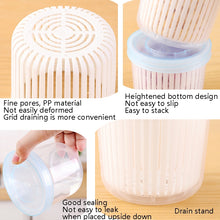 Load image into Gallery viewer, Onion Ginger Garlic Drainage Storage Box Kitchen Vegetable Plastic Storage Box Refrigerator Seal Storage Box, White