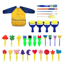 Load image into Gallery viewer, 31 In 1 Painting Sponge Seal Early Education Art Graffiti Supplies For Children, 31 in 1/Yellow, 31 in 1/Red, 31 in 1/Blue