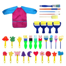 Load image into Gallery viewer, 31 In 1 Painting Sponge Seal Early Education Art Graffiti Supplies For Children, 31 in 1/Yellow, 31 in 1/Red, 31 in 1/Blue
