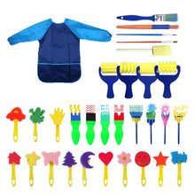 Load image into Gallery viewer, 31 In 1 Painting Sponge Seal Early Education Art Graffiti Supplies For Children, 31 in 1/Yellow, 31 in 1/Red, 31 in 1/Blue
