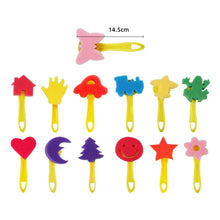 Load image into Gallery viewer, 31 In 1 Painting Sponge Seal Early Education Art Graffiti Supplies For Children, 31 in 1/Yellow, 31 in 1/Red, 31 in 1/Blue