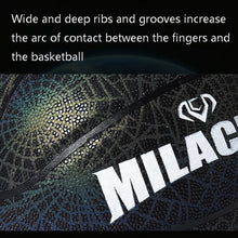 Load image into Gallery viewer, MILACHIC Number 7 Rainbow Reflective Cool Basketball