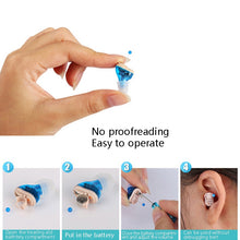 Load image into Gallery viewer, ZDC-901A Hearing Aid Sound Amplifier Digital Smart Denoising Hearing Aid, Blue, Red