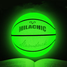 Load image into Gallery viewer, MILACHIC Number 7 Fluorescent Green Holographic Reflective Basketball