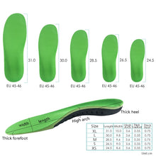 Load image into Gallery viewer, JH-209 Thicken Shock-absorbing Breathable and Comfortable Insole, XS 35-38, S 39-40, M 41-43, L 43-46, XL 45-48