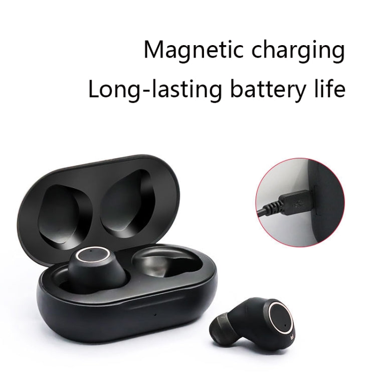 GM-305 Binaural Magnetic Rechargeable Hearing Aid Wireless Bluetooth Elderly Voice Amplifier, GM-305 (Black), GM-305 (White)