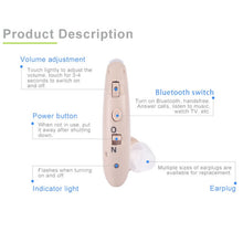 Load image into Gallery viewer, G25 Bluetooth Hearing Aid Elderly Sound Amplifier Sound Collector, EU Plug, US Plug