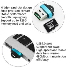 Load image into Gallery viewer, 480Mbps Mini Micro SD Card Mobile Phone High-Speed TF Memory Card Reader Computer Car Speaker Card Reader