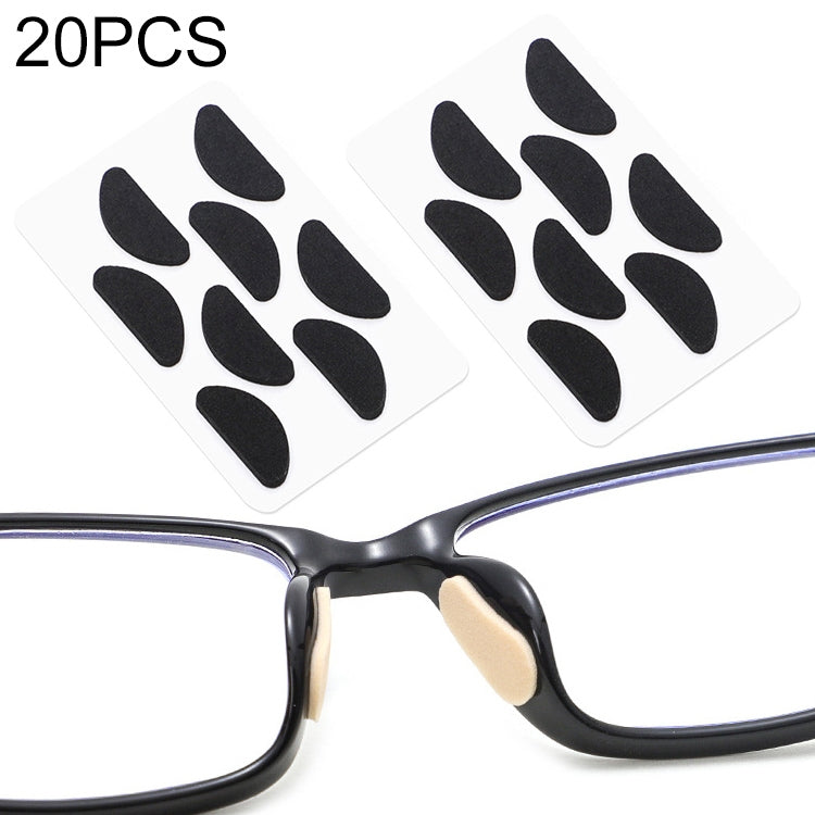 20 PCS Glasses Nose Strip Soft EVA Sponge Nose Mat Comfortable No Pressure Mark Does Not Remove Makeup Anti-Height Eye Frame Nose