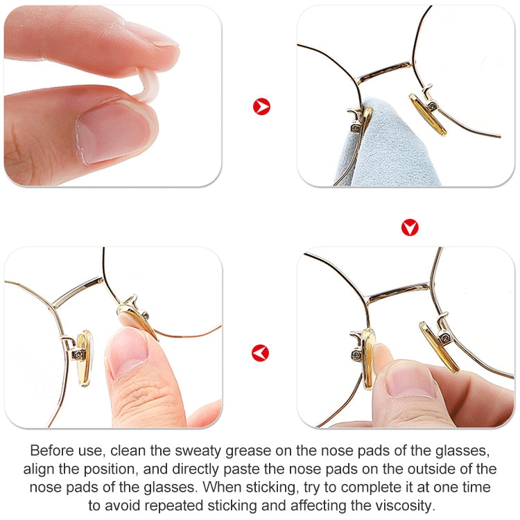 20 PCS Glasses Nose Strip Soft EVA Sponge Nose Mat Comfortable No Pressure Mark Does Not Remove Makeup Anti-Height Eye Frame Nose